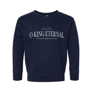 The Day of March Arch | Toddler Navy Crewneck Sweatshirt