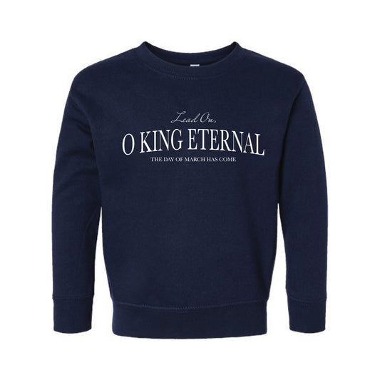 The Day of March Arch | Toddler Navy Crewneck Sweatshirt