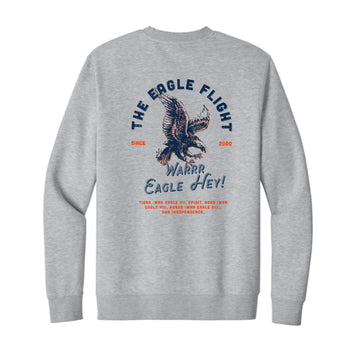 The Eagle Flight Tradition | Light Heather Grey Crewneck Sweatshirt