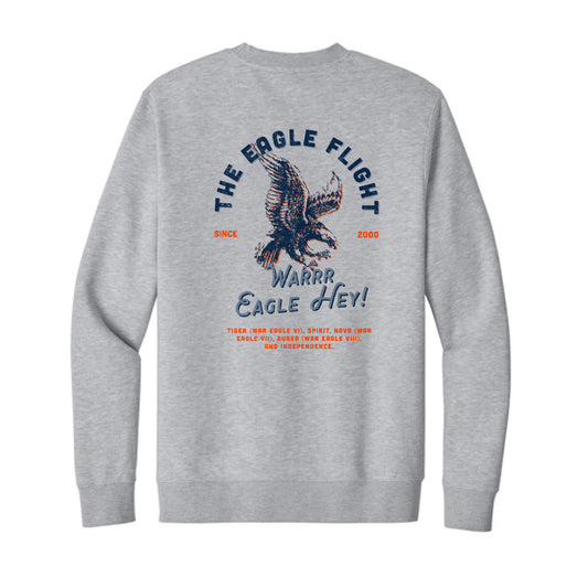 The Eagle Flight Tradition | Light Heather Grey Crewneck Sweatshirt
