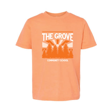 The Grove Trees | Heather Cantaloupe Oversized Youth Tee