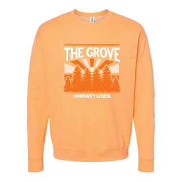 The Grove Trees | Cantaloupe Oversized Crewneck Sweatshirt