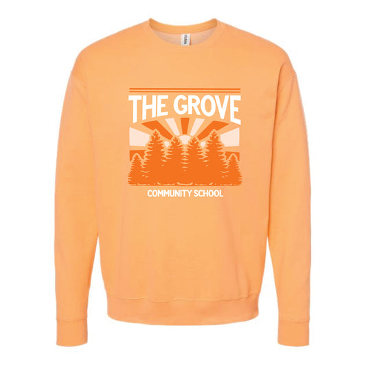 The Grove Trees | Cantaloupe Oversized Crewneck Sweatshirt