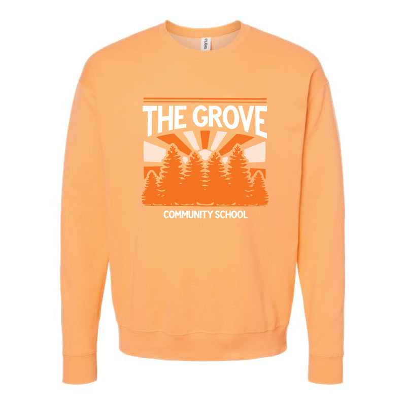 The Grove Trees | Cantaloupe Oversized Crewneck Sweatshirt