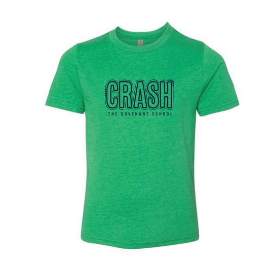 The Hand Drawn Crash | Youth Kelly Green Tee