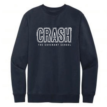 The The Hand Drawn Crash | Adult New Navy Fleece Crew