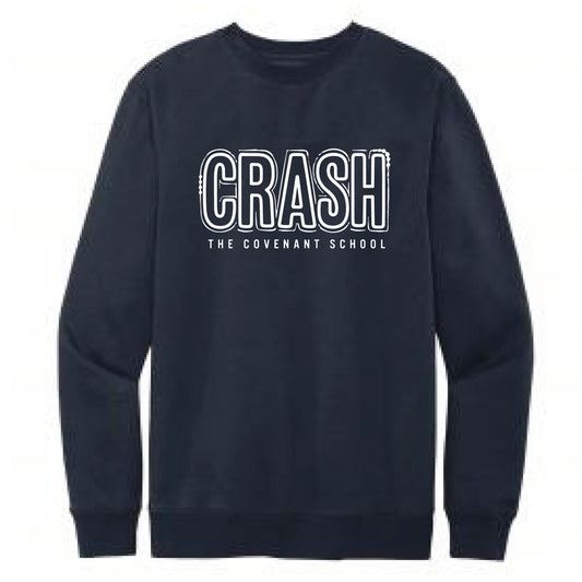 The The Hand Drawn Crash | Adult New Navy Fleece Crew