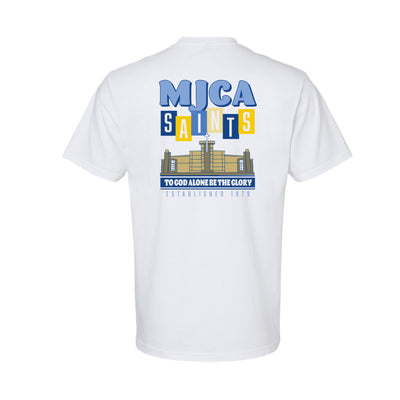 The MJCA Saints Building | White Tee