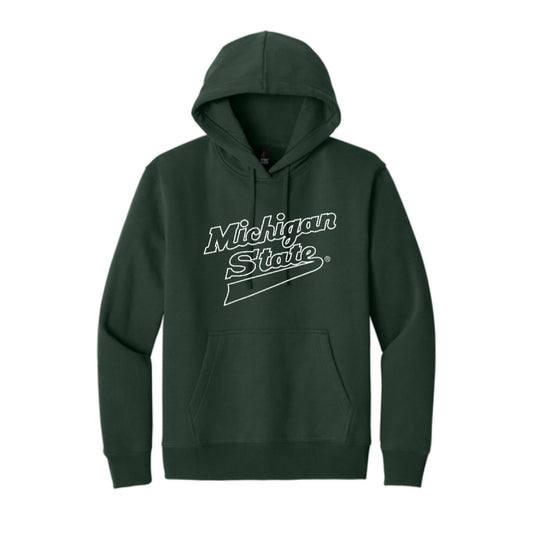 The Michigan State Script Logo | Forest Green Hoodie