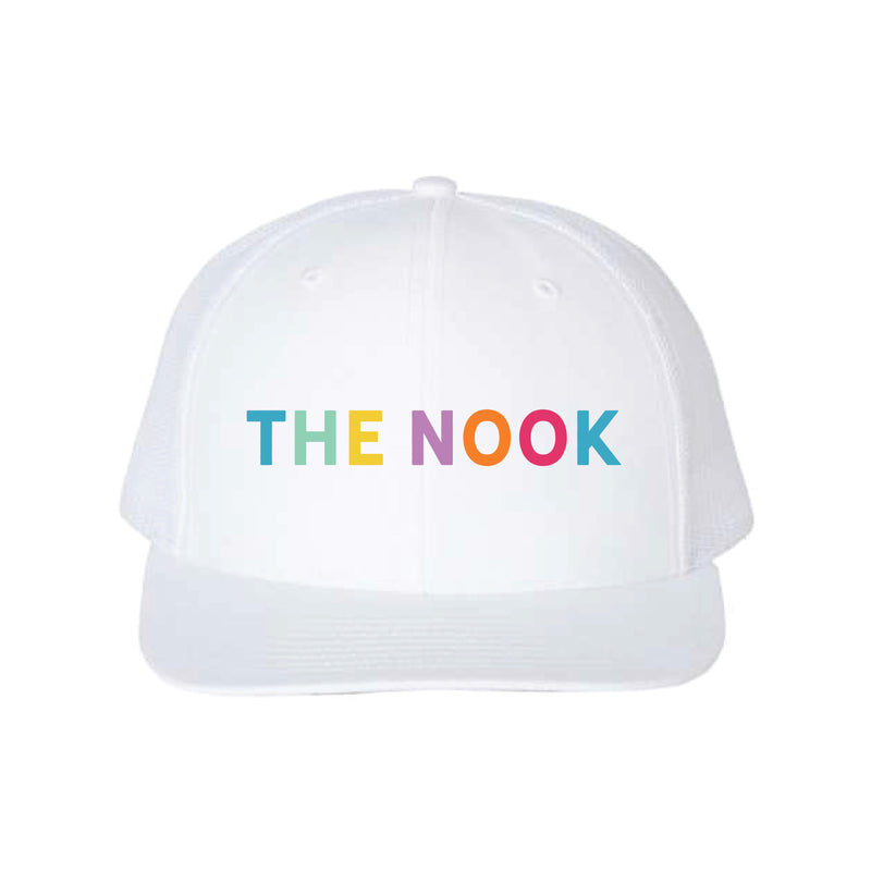 The Nook Multi | Embroidered White YP 3D Puff Trucker Cap