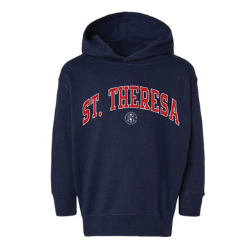 The Saint Theresa Arch | Toddler Navy Hoodie