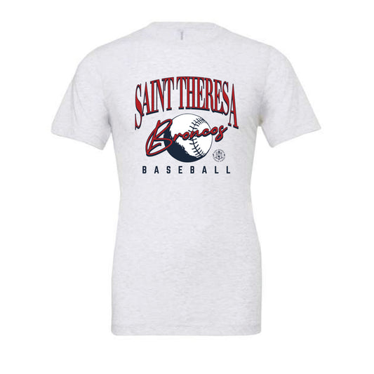 The Saint Theresa Baseball | Adult Ash Tee