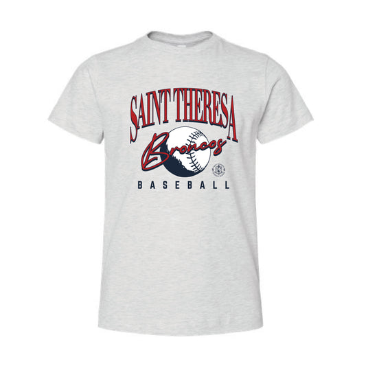 The Saint Theresa Baseball | Youth Ash Tee