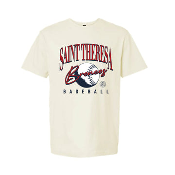 The Saint Theresa Baseball | Adult Off White Tee