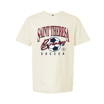 The Saint Theresa Soccer | Adult Off White Tee