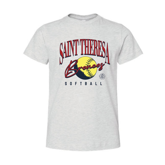 The Saint Theresa Softball | Youth Ash Tee