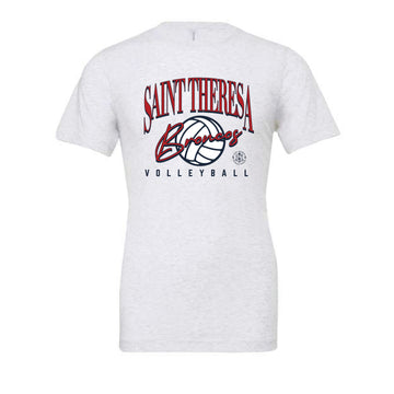 The Saint Theresa Volleyball | Adult Ash Tee