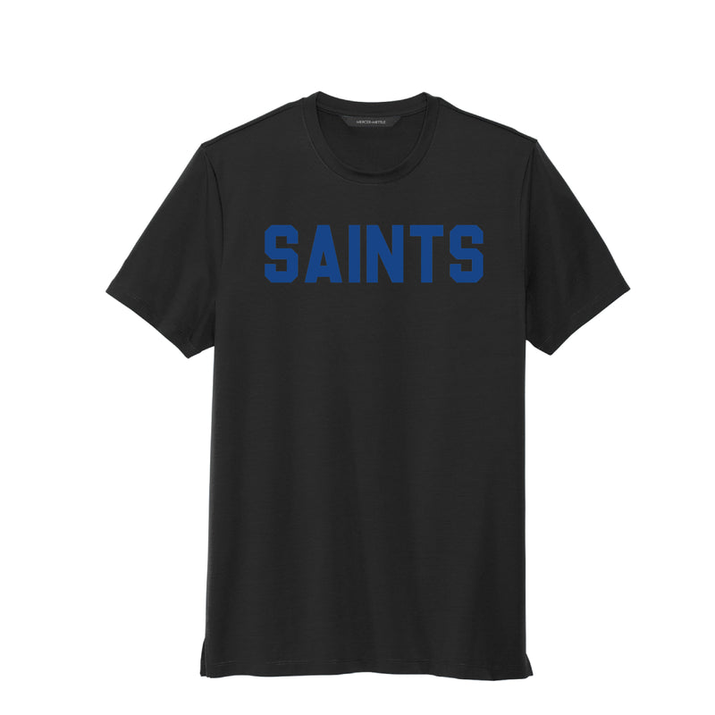 The Saints Block | Deep Black Tee