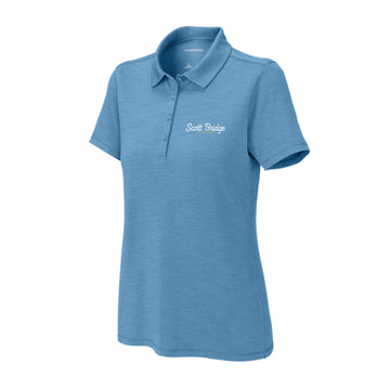 The Scott Bridge | Embroidered Adult Women's Carolina Blue Polo