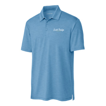 The Scott Bridge | Embroidered Adult Carolina Blue Polo