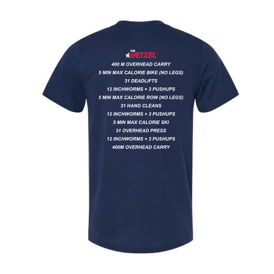 The Wetzel | Adult Solid Navy Blend Tee