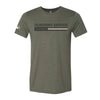 The Wetzel | Adult Heather Military Green Tee