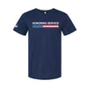 The Wetzel | Adult Solid Navy Blend Tee