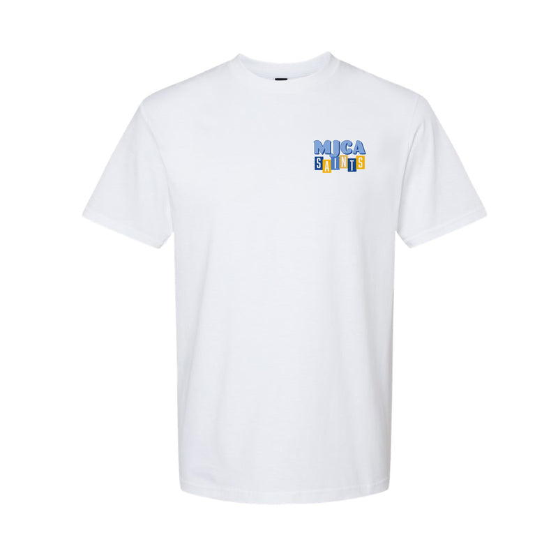 The MJCA Saints Building | White Tee