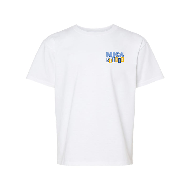 The MJCA Saints Building | White Youth Tee