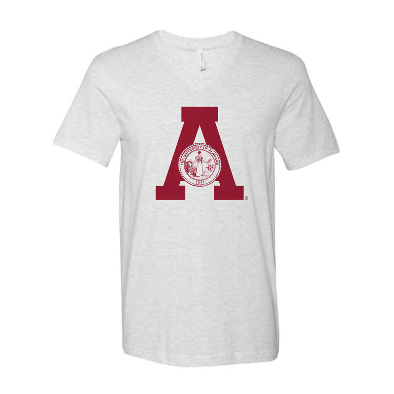 The Throwback Alabama A Seal | Ash V-Neck