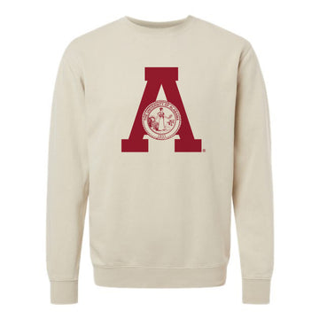 The Throwback Alabama A Seal | Ivory Sweatshirt