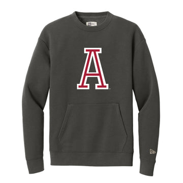 The Throwback Alabama A | Graphite Pocket Crew
