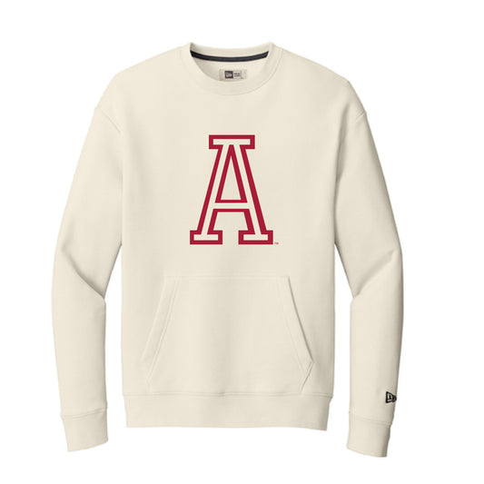 The Throwback Alabama A | Soft Beige Pocket Crew