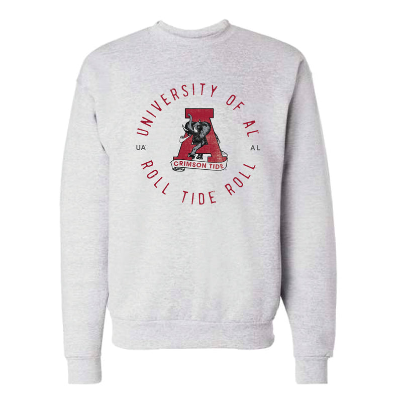 The Throwback Roll Tide Roll Circle | Ash Sweatshirt