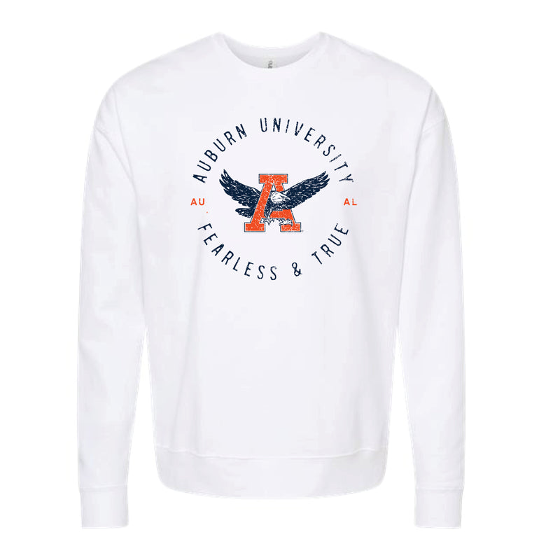 The Throwback Fearless & True Circle | White Sweatshirt