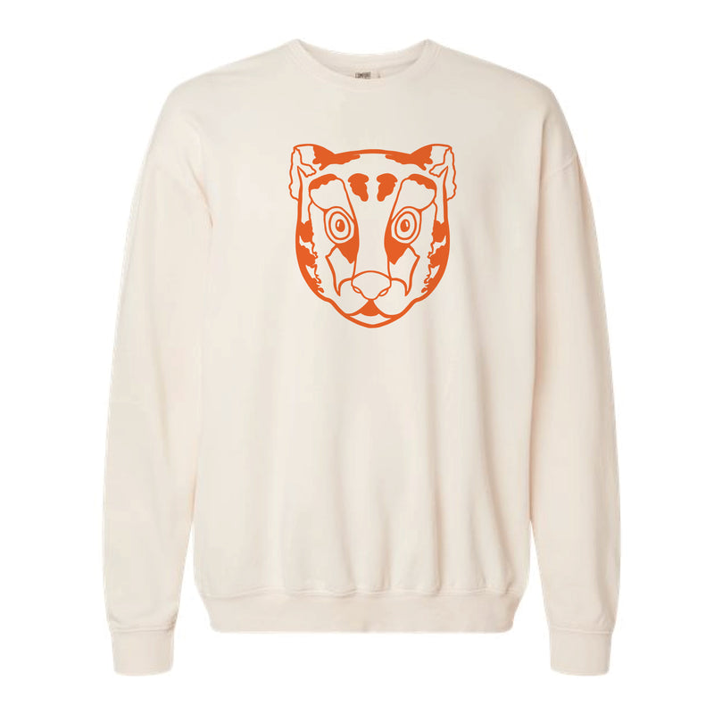 The Tiger Head Outline | Ivory Sweatshirt