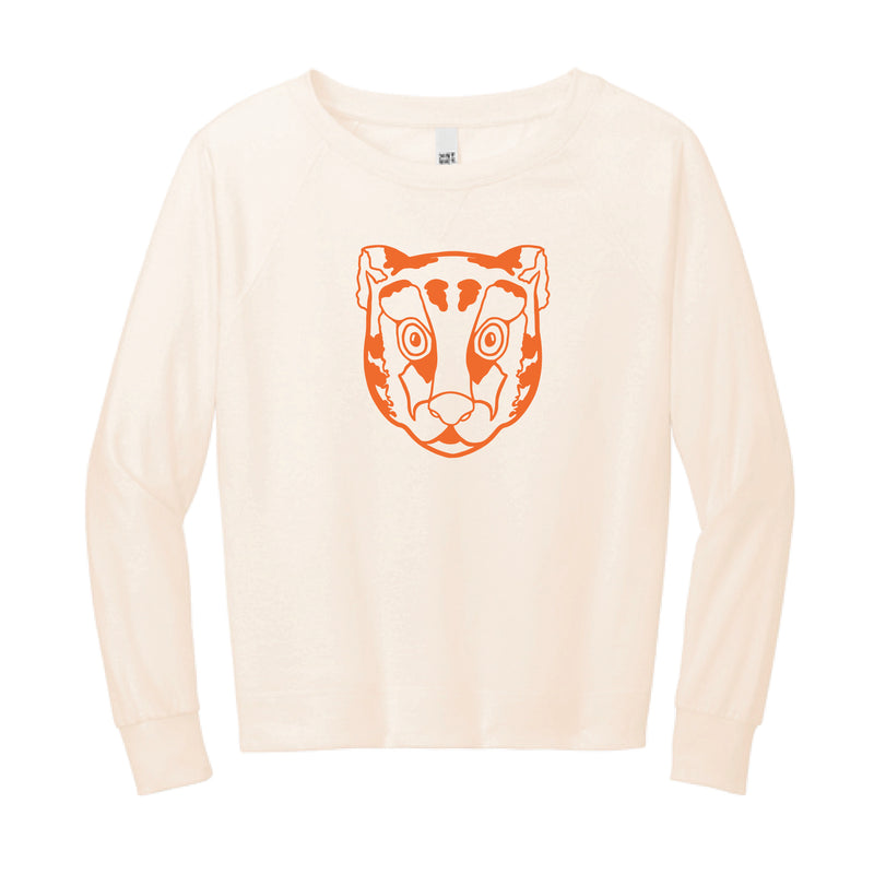 The Tiger Head Outline | Gardenia Longsleeve Crewneck
