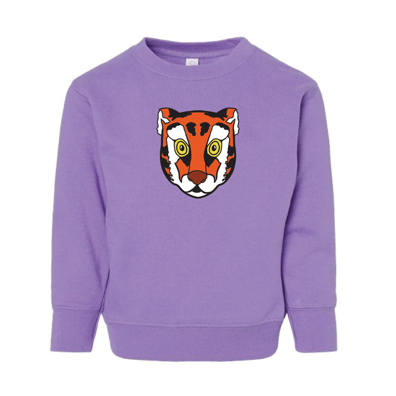 The Tiger Head | Toddler Lavender Sweatshirt