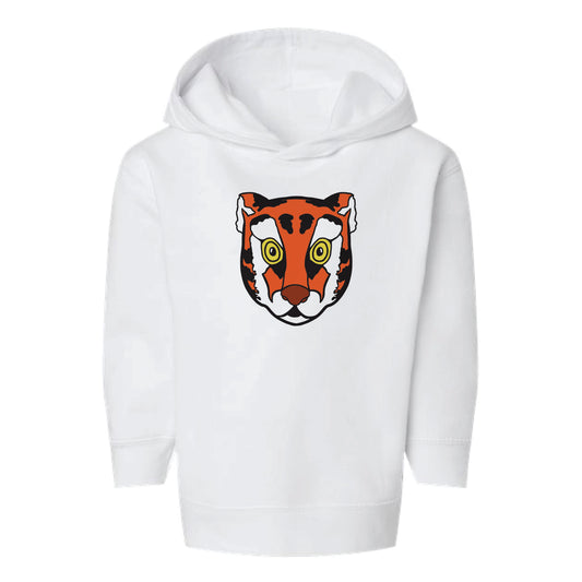 The Tiger Head | Toddler White Hoodie