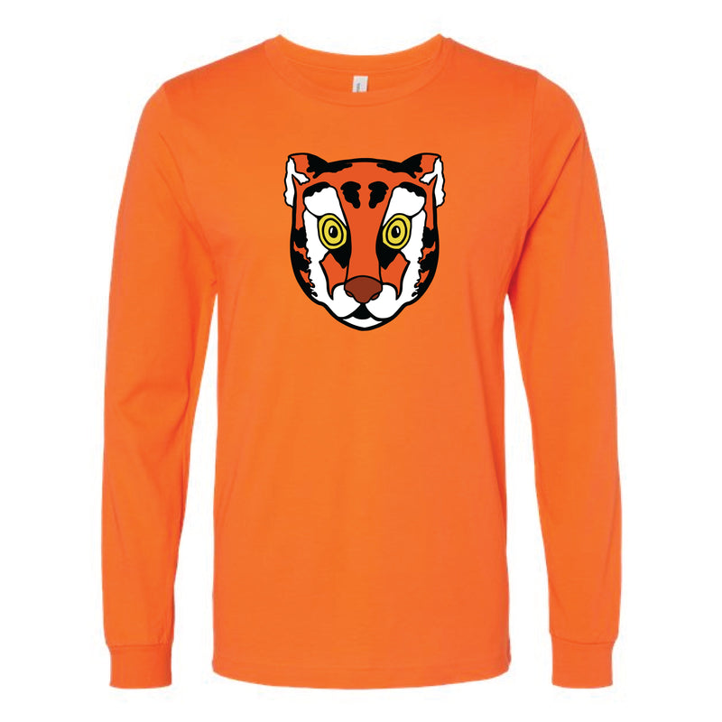 The Tiger Head | Orange Long Sleeve Tee