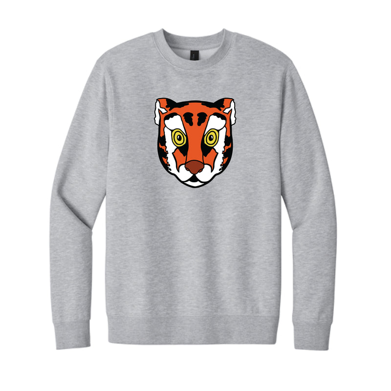 The Tiger Head | Light Grey Heather Sweatshirt