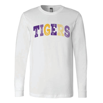 The Tigers Arch Multi | White Long Sleeve