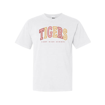 The Tigers Rainbow Arch | White Tee