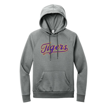 The Tigers Baseball Script | Aluminum Grey Fleece Hoodie