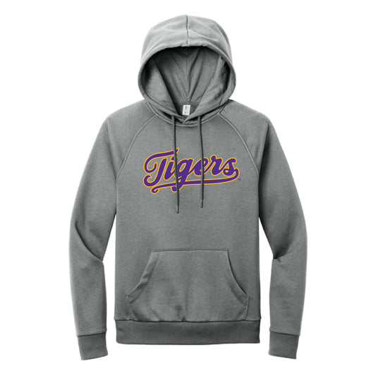 The Tigers Baseball Script | Aluminum Grey Fleece Hoodie
