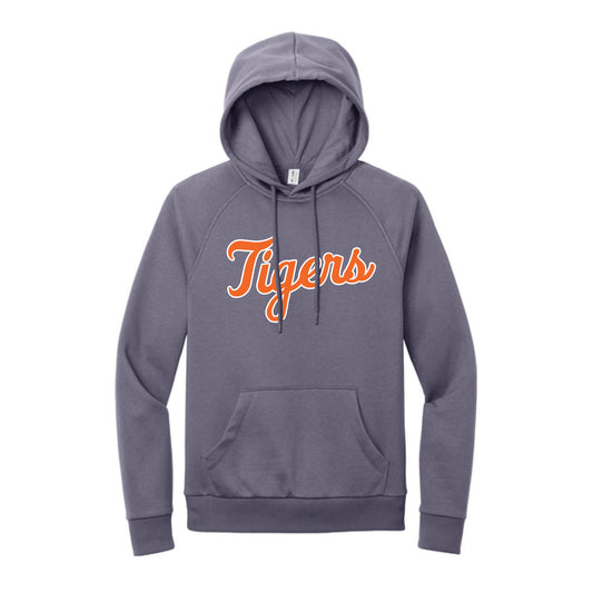 The Tigers Baseball Script | Cosmic Purple Fleece Pullover Hoodie