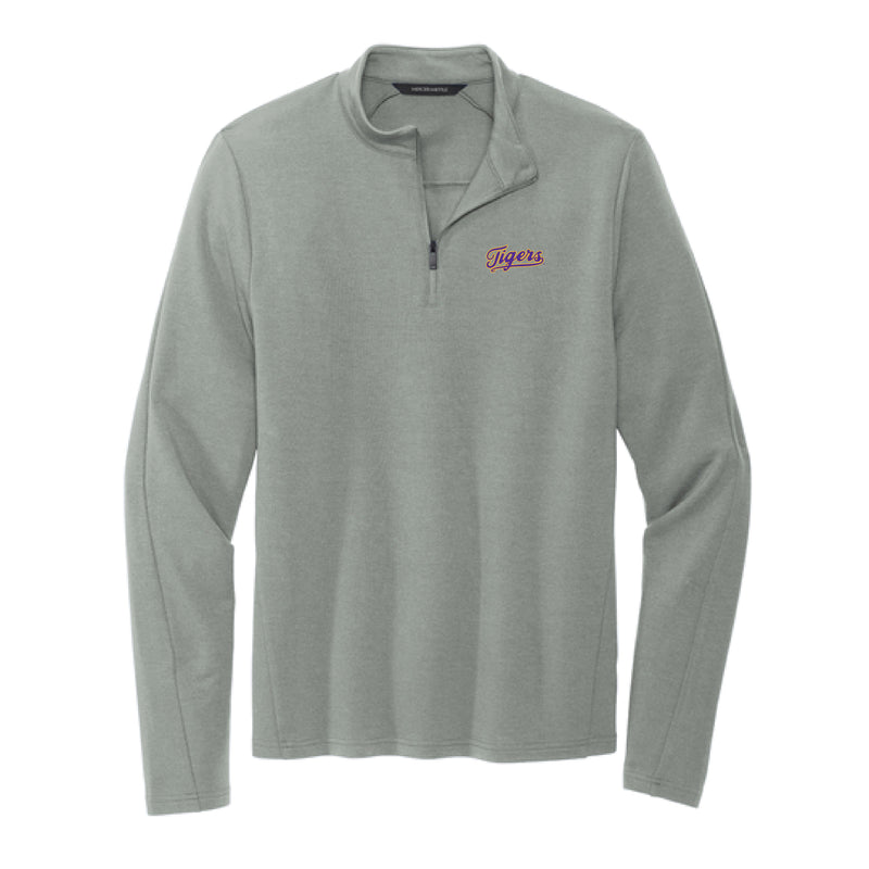 The Tigers Script Logo | Gusty Grey 1/4 Zip
