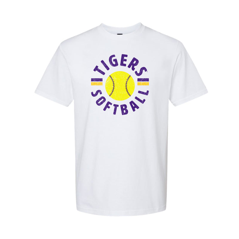 The Tigers Softball Est | Adult White Tee