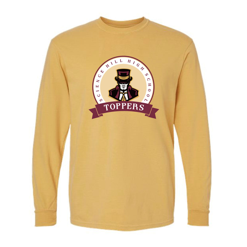 The Toppers Banner | Adult Mustard Long Sleeve Tee