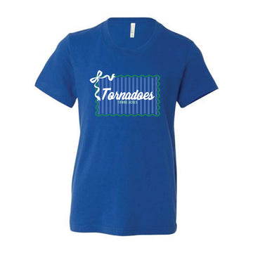 The Tornadoes Stripes | Youth True Royal Tee